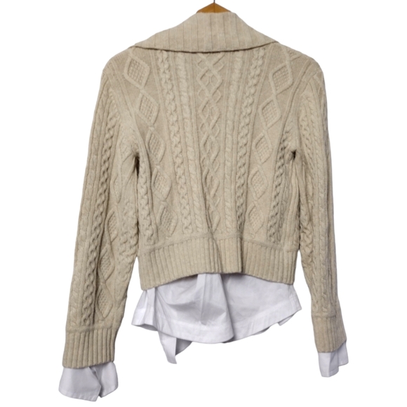 Johnathan Simkhai Davina Cable Knit Cardigan Jacket - Picture 3 of 5